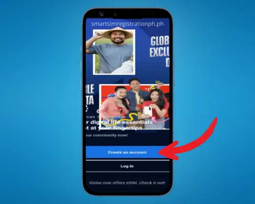 Register Globe SIM using GlobeOne App step 2