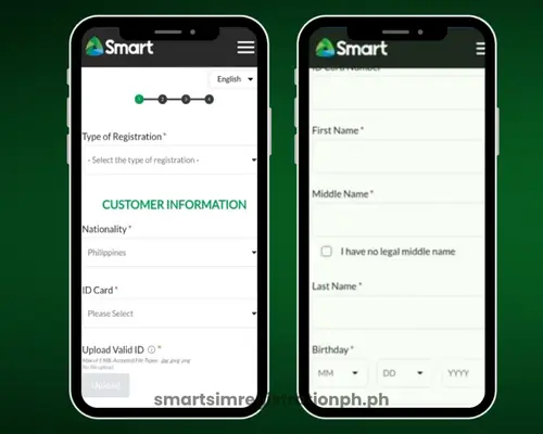 Register Smart SIM using Smart App step 4