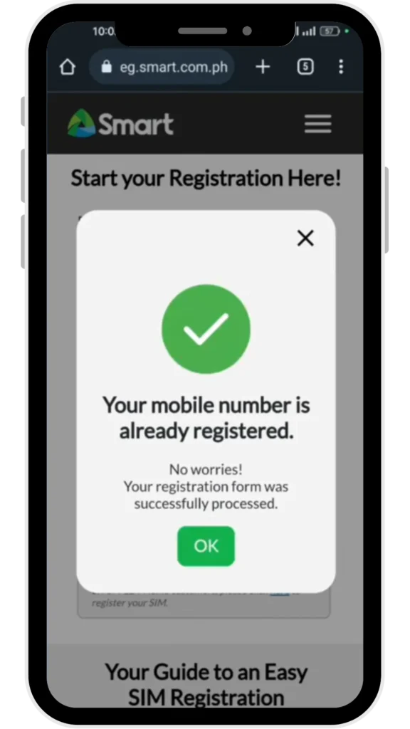 Smart-SIM-registration-status-check