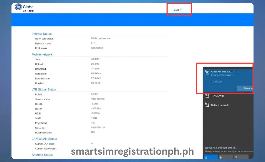 _Login to Your Globe at Home Prepaid WiFi step 02 