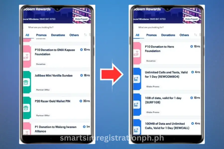 Redeem-Globe-Reward-Points step 03