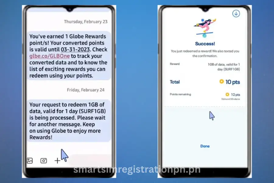 Redeem-Globe-Reward-Points step 05