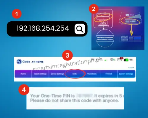 Register a Globe At Home Prepaid WiFi SIM Step 5