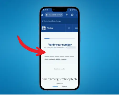 Register a Globe At Home Prepaid WiFi SIM Step 6