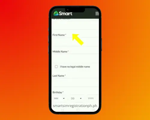 Sun SIM Registration via smart portal Step 4