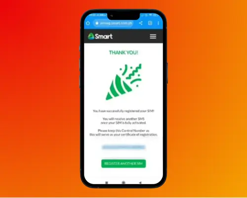 Sun SIM Registration via smart portal Step 6