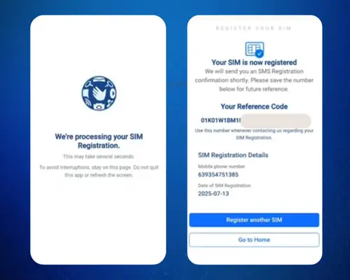 TM Sim registeration step 06