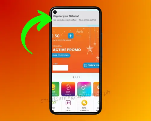 TNT SIM Registration Via app STEP 4