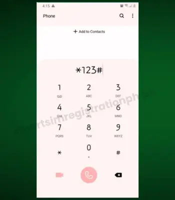 smart sim activation using USSD Code step 01