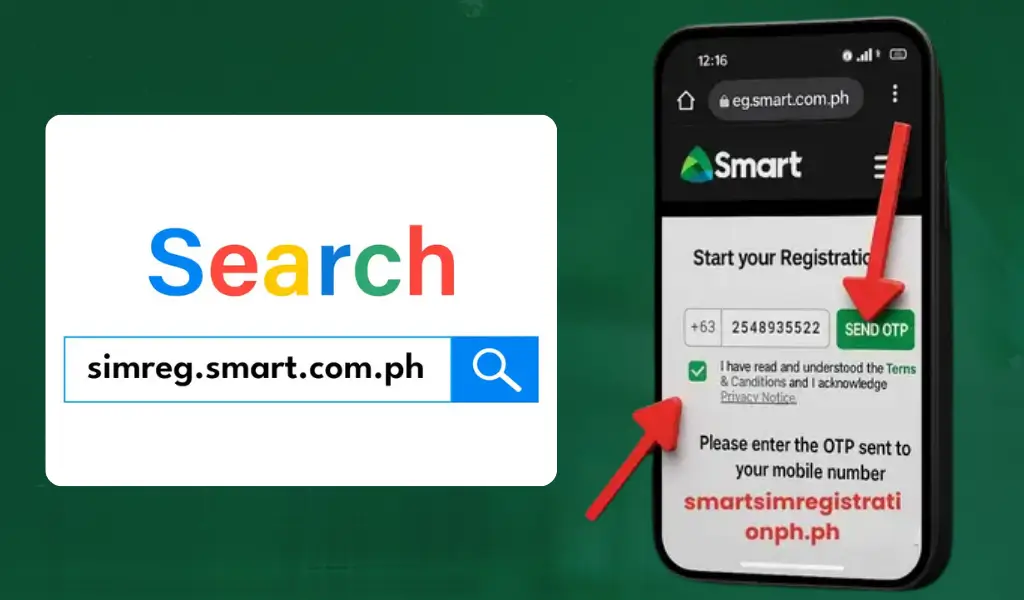 Register smart sim step 01 & 02