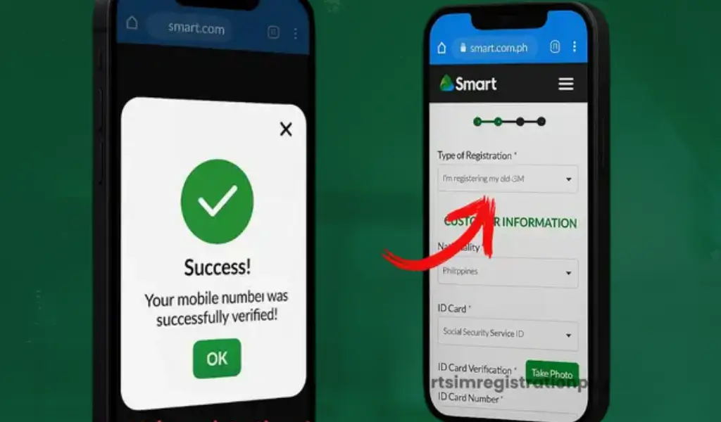 Register smart sim step 03 & 04