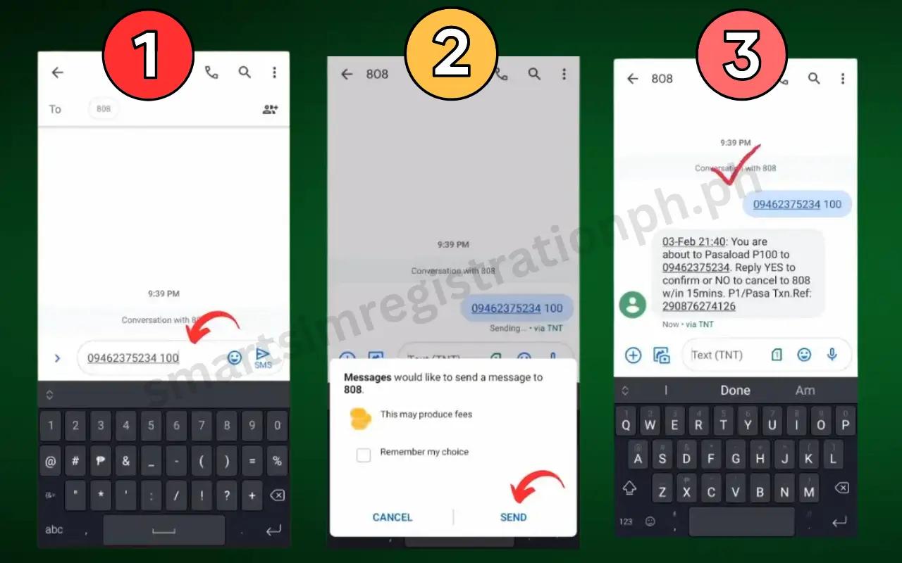 How to Pasaload Smart through SMS