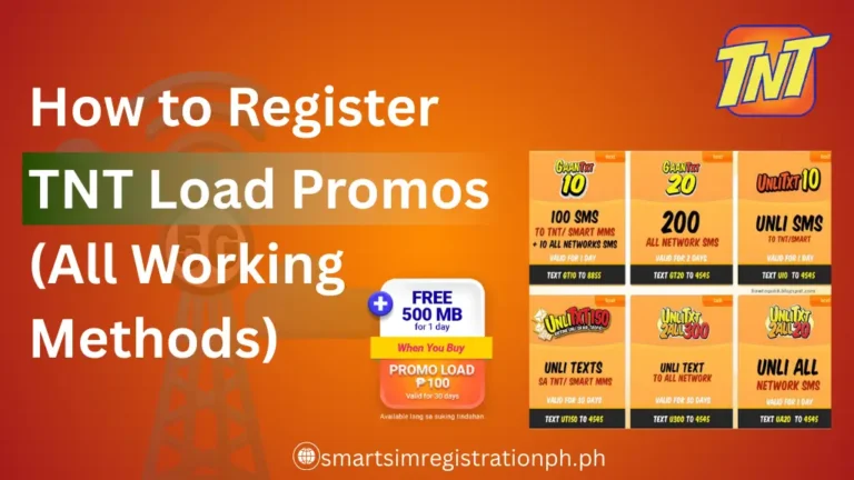 How to Register TNT Load Promos (All Working Methods)